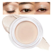 Cream Glitter Light Champagne Shimmer Metallic Eyeshadow Palette Makeup, Mini Instant Holographic Eyeshadow for Women, Sombras Crema Para Ojos, Talc, Paraben & Cruelty Free, 730