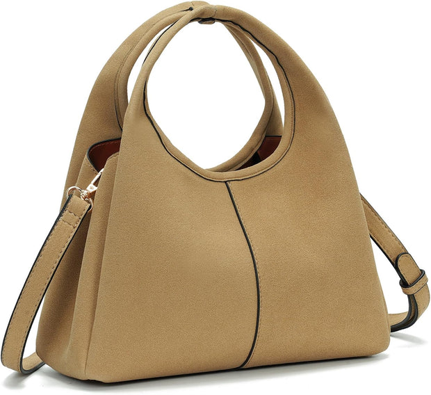 Crossbody Purse for Women Top-Handle Handbags Satchel Bag Leather Tote Bag Hobo Crossbody Purse Trendy Shoulder Bag - Luxe Ladies Moda