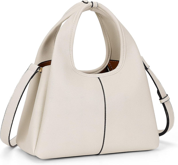 Crossbody Purse for Women Top-Handle Handbags Satchel Bag Leather Tote Bag Hobo Crossbody Purse Trendy Shoulder Bag - Luxe Ladies Moda