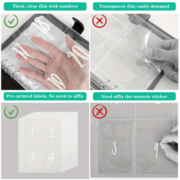 [Upgraded Version] 100 Envelope Savings Challenge Binder – Budget Planner & Money Organizer for Easy Budgeting - Luxe Ladies Moda