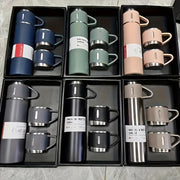 500ml Stainless Steel Insulated Water Cup Set - Premium, Leakproof & Portable Tumbler with 2 Lids for Travel, Outdoor Adventures & Driving - Keeps Drinks Hot or Cold - Luxe Ladies Moda
