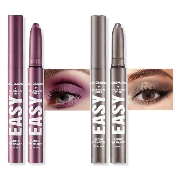 Eyeshadow Stick Set, 8 Colors Matte Professional Bright-Colored Contouring and Highlight Eyeshadow Stick, Cream Waterproof Long Lasting High Pigmented Eye Shadow. (8, EYESHADOW B)