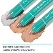 8 Colors Cream Eyeshadow Stick Set, Matte and Smooth Eye Shadow Sticks, Waterproof Long Lasting High Pigmented Eye Shadow Sticks