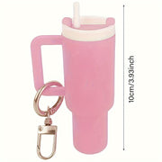 Mini Water Bottle Keychain - Street Style, Plastic Material, Suitable for Men And Women - Luxe Ladies Moda