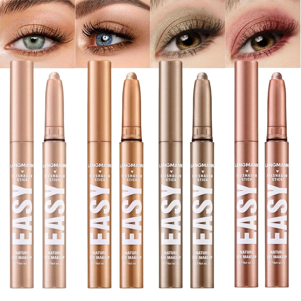 Eyeshadow Stick Set, 8 Colors Matte Professional Bright-Colored Contouring and Highlight Eyeshadow Stick, Cream Waterproof Long Lasting High Pigmented Eye Shadow. (8, EYESHADOW B)