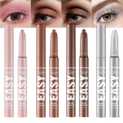 Eyeshadow Stick Set, 8 Colors Matte Professional Bright-Colored Contouring and Highlight Eyeshadow Stick, Cream Waterproof Long Lasting High Pigmented Eye Shadow. (8, EYESHADOW B)