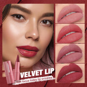 6Pcs 2 in 1 Lip Liner and Lipstick Lip Combo Set - 24 Hours Long-Lasting, Nude & Matte Velvet Ombre Effect Gradient Lip Liner, Smudge-Proof, Waterproof, Easy to Apply Gradient Lips Makeup
