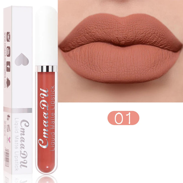 Nude Matte Liquid Lipstick – Long-Lasting, Smooth Finish, Non-Drying Formula - Luxe Ladies Moda