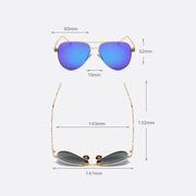 High Quality Pilot Sunglasses Women Polarized UV400 Sunglass Mirror Vintage Sun Glasses 2020 Sunglasses Woman okulary With Box - Luxe Ladies Moda