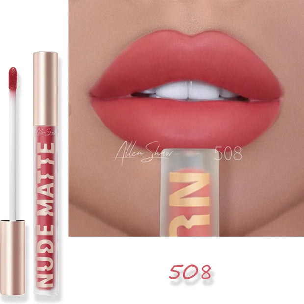 Nude Matte Liquid Lipstick – Long-Lasting, Smooth Finish, Non-Drying Formula - Luxe Ladies Moda