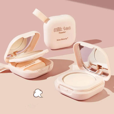 Korean Loose Powder Full Brightening Concealer Mineral Face Foundation Cosmetics Lasting Makeup Powder Compact Powder Pressed - Luxe Ladies Moda