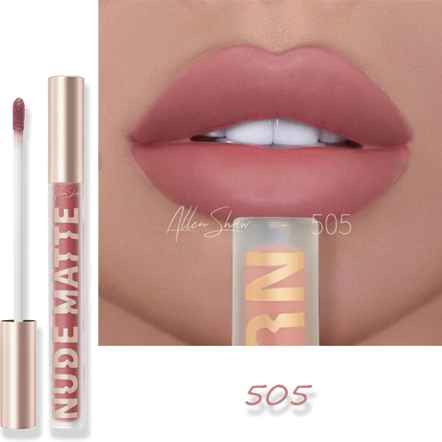 Nude Matte Liquid Lipstick – Long-Lasting, Smooth Finish, Non-Drying Formula - Luxe Ladies Moda