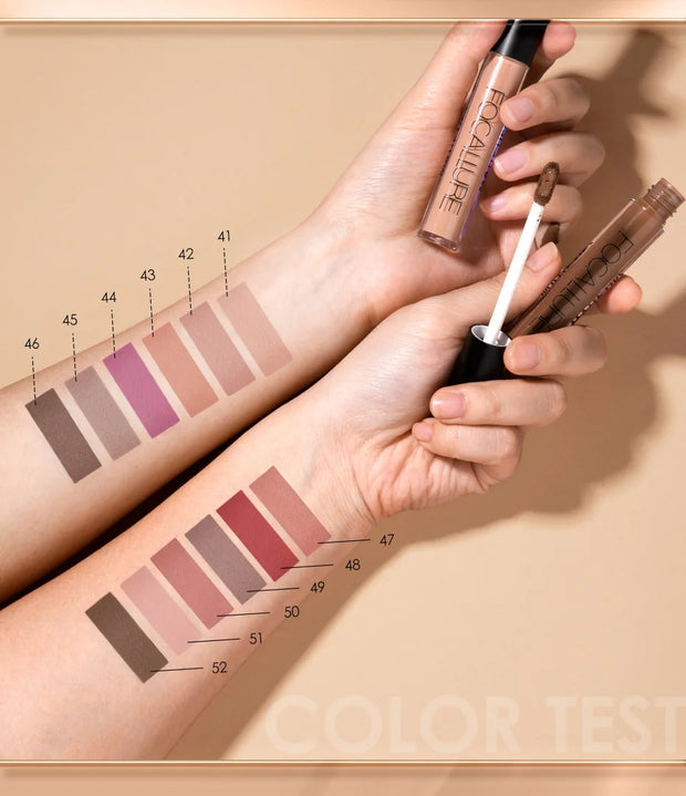Luxe Liquid Lipgloss & Matte Lipstick – 37 Colors, Waterproof, Long-Lasting Lipstick Collection