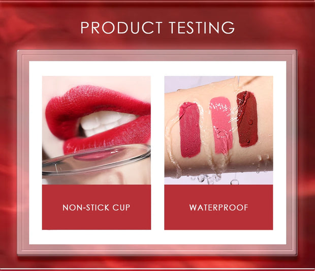 Luxe Liquid Lipgloss & Matte Lipstick – 37 Colors, Waterproof, Long-Lasting Lipstick Collection