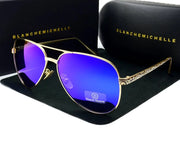 High Quality Pilot Sunglasses Women Polarized UV400 Sunglass Mirror Vintage Sun Glasses 2020 Sunglasses Woman okulary With Box - Luxe Ladies Moda