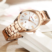 CURREN Gold Watch Women Watches Ladies Creative Steel Women's Bracelet Watches Female Clock Relogio Feminino Montre Femme - Luxe Ladies Moda