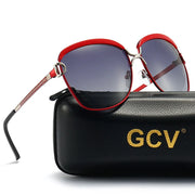 GCV Polarized Ladies Sunglasses Women Gradient Lens Round Sun Glasses Square Luxury Brand Oculos Lunette De Soleil Femme - Luxe Ladies Moda