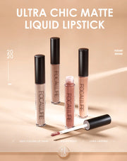 Luxe Liquid Lipgloss & Matte Lipstick – 37 Colors, Waterproof, Long-Lasting Lipstick Collection