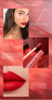 Luxe Liquid Lipgloss & Matte Lipstick – 37 Colors, Waterproof, Long-Lasting Lipstick Collection