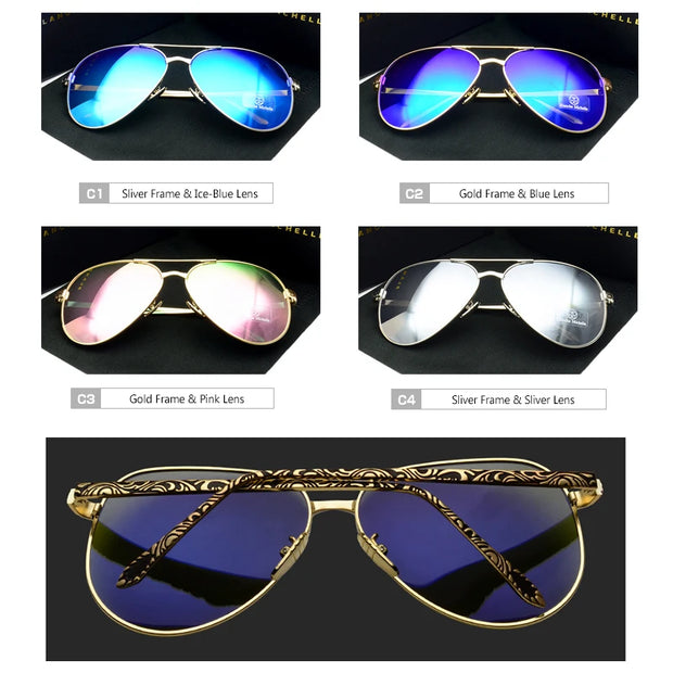 High Quality Pilot Sunglasses Women Polarized UV400 Sunglass Mirror Vintage Sun Glasses 2020 Sunglasses Woman okulary With Box - Luxe Ladies Moda