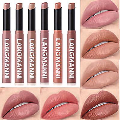 6pcs Matte Lipstick Pen Set – Long-Lasting, Hydrating, Natural Shine, Easy-to-Color Lipstick for Everyday Use - Luxe Ladies Moda
