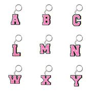 Cute Cartoon Pink Alphabet Keychains | A-Z Letter Keyrings for Personalized Style" - Luxe Ladies Moda