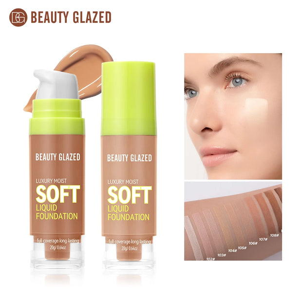 Flawless All Day: 8 Color Waterproof Concealer Foundation For Women Makeup Full Coverage Long Lasting Moisturizing