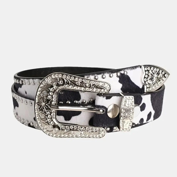 Women's Retro Casual Trend Carved Buckle Belt For Women Men,Punk Style Rivet Y2k Belt - Luxe Ladies Moda