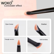 Small Iron Concealer Brush Angled Cream Foundation Concealer Makeup Brushes Oblique Angled Triangle Concealer Makeup Tools - Luxe Ladies Moda