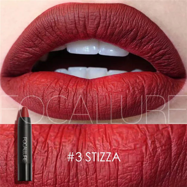 Matte Lipstick 19 Colors Waterproof Matte Lipsticks Soft Texture Lip Stick Cosmetic Sext Red Nude Lip Makeup Batom