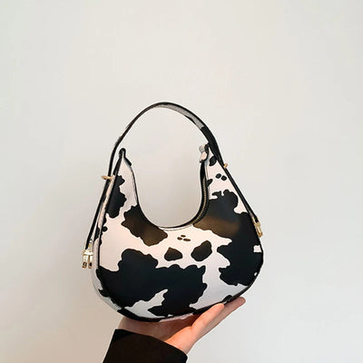 Cow Pattern Shoulder Bag For Spring/Summer Versatile Women's Bag Personalized Korean Leopard Pattern Underarm Handbag - Luxe Ladies Moda