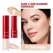 GlideHide Blurring Concealer | Dual Formula Liquid & Balm | Creamy Texture, Dark Circle & Wrinkle Coverage, Long-Lasting