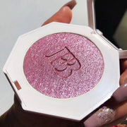 3D Baby Pink Shimmering Body Highlighter Palette - Smooth Glitter Powder for Face Contouring" - Luxe Ladies Moda