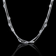 925 sterling silver Charms beads Necklace for women luxury fashion party wedding accessories Jewelry Christmas gifts - Luxe Ladies Moda