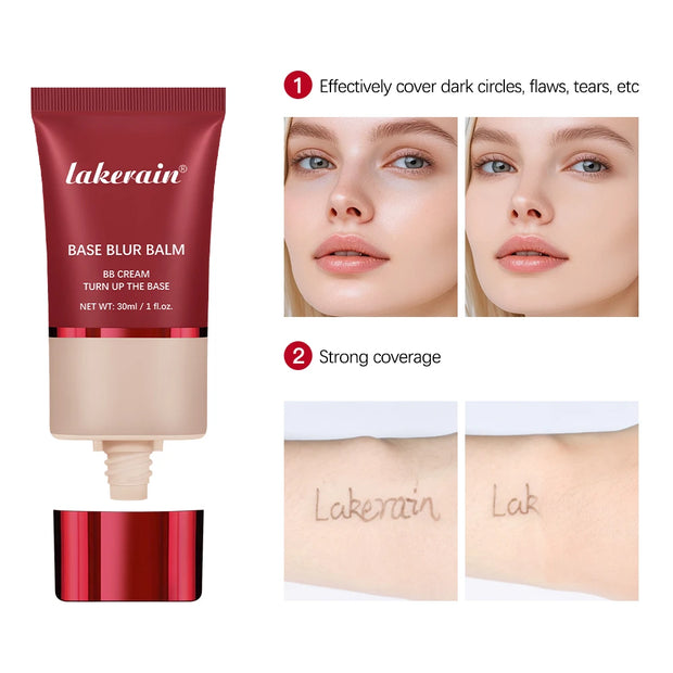 Base Blurring Foundation – 5 Colors | 24H Long-Lasting Matte Foundation | Oil-Control, Shine-Balancing, Lightweight Full Coverage Makeup