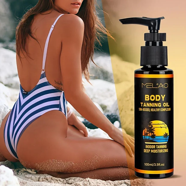 Tanning Oil Tanned Intensifier Get a Faster, Darker Sun Tan From Packed with Ultra Moisturizing Oils to Keep Skin Hydrated