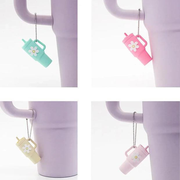 4pcs Silicone Tumbler Keychain for Stanley Cup Tumbler Accessories Perfect fit for Most Brand Newest Model - Luxe Ladies Moda
