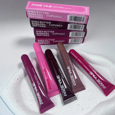 Lip Balm Phone Case Lip Gloss Moisturizing Liquid Lipstick Toast Espresso Raspberry jelly Transparent Lip Glaze - Luxe Ladies Moda