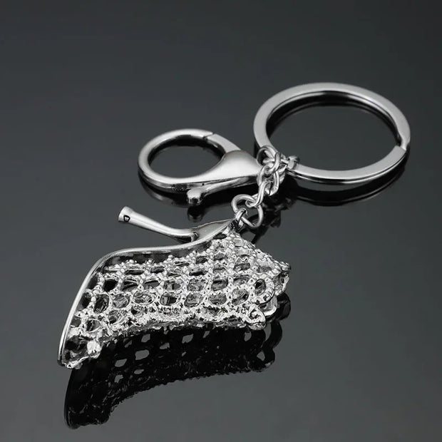 High Heel Shoes Keychain – Rhinestone Car Key Ring, Fashion Crystal Key Holder for Women’s Bag Charms - Luxe Ladies Moda