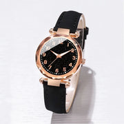 5PCS/Set Women‘s Watches Ladies Fashion Leather Band Analog Quartz WristWatch Bracelets Set - Luxe Ladies Moda