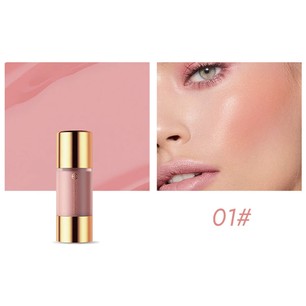 8 colors long-lasting Bottom press moisturizing easy makeup blush pencil solid creamy Liquid blusher - Luxe Ladies Moda
