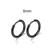 Simple Stainless Steel Small Hoop Earrings for Women - Luxe Ladies Moda
