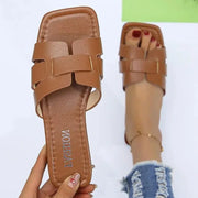 Luxury Summer Slippers Women Flat Outdoor Trend Beach Sandals Female Flip Flops Brand Design Slides Shoes Woman 2024 Big Size 43 - Luxe Ladies Moda