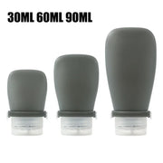 Soft Silicone Travel Bottles – 30ml, 60ml, 90ml Empty Containers for Shampoo, Lotion & Shower Gel - Luxe Ladies Moda