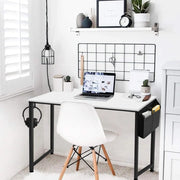 Small Computer Desk White Writing Table for Home Office Small Spaces 31 Inch Modern Student Study Laptop PC Writing Desks - Luxe Ladies Moda