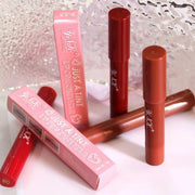 12 Colors Velvet Sexy Matte Lip Gloss Pencil – Waterproof, Long-Lasting, Non-Stick Cup Lip Tint Pen, Red & Nude Shades - Luxe Ladies Moda