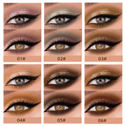 QIBEST Double-head Glitter Liquid Eyeshadow Contour Blush Pigment Silkworm Shimmer Matte Natural Cheek Shadow Cream Eyes Makeup - Luxe Ladies Moda