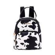 Women Mini Backpack Printed Cow Pattern Backpacks Simple Casual Student Bookbags Traveling Boin Purse Backpacks - Luxe Ladies Moda