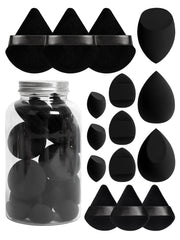 15-Piece Makeup Puff & Sponge Set – Loose Powder Puffs, Mini Makeup Eggs & Air Cushion Applicators - Luxe Ladies Moda