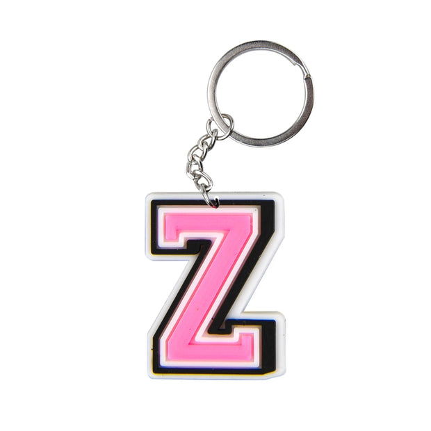 Cute Cartoon Pink Alphabet Keychains | A-Z Letter Keyrings for Personalized Style" - Luxe Ladies Moda